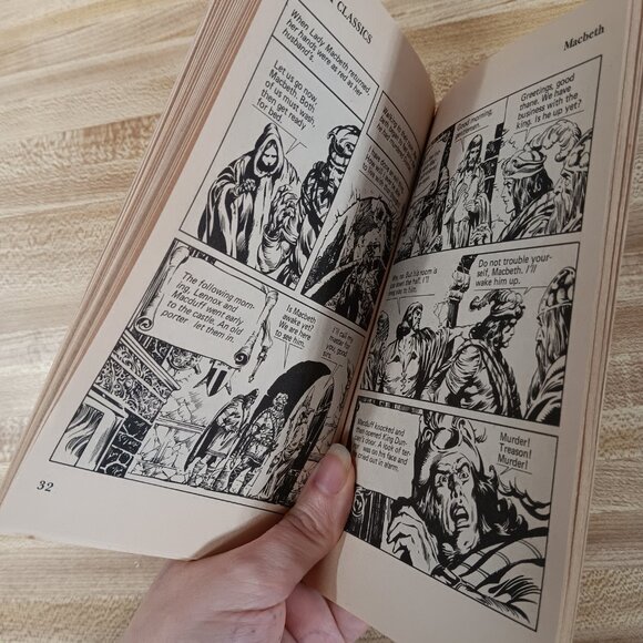Macbeth William Shakespeare 1984 B&W Pocket Classics Comic Paperback Vintage 80s - Picture 6 of 6